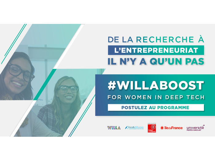 IncubAlliance et WILLA lance l’appel à projet pour le WILLA Boost For Women In Deep Tech