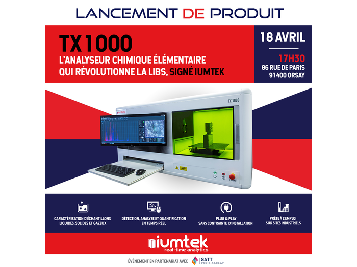 Lancement de produit IUMTEK, l’analyseur chimique élémentaire qui révolutionne la LIBS !