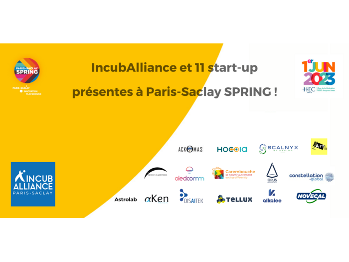 Paris-Saclay SPRING : Découvrez l’innovation et l’entrepreneuriat avec IncubAlliance et 11 start-up !
