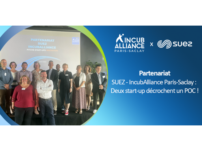 Deux start-up accélérées par IncubAlliance réaliseront prochainement un POC chez SUEZ