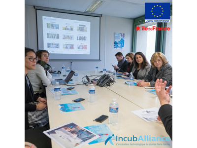 The European Commission and Paris Region visit IncubAlliance